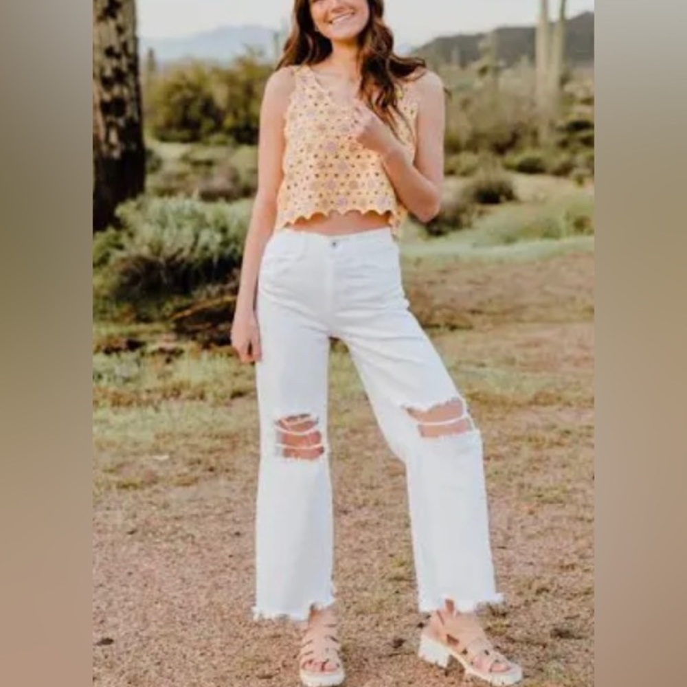 Sneak Peek white jeans